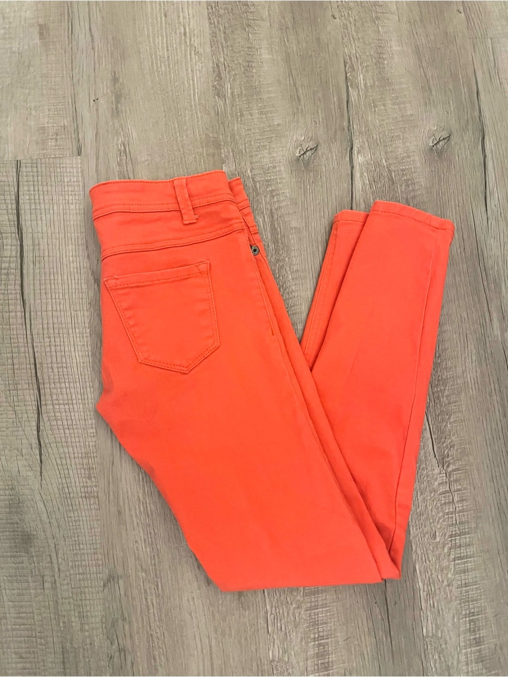 Wet Seal Coral Skinny Jeans
